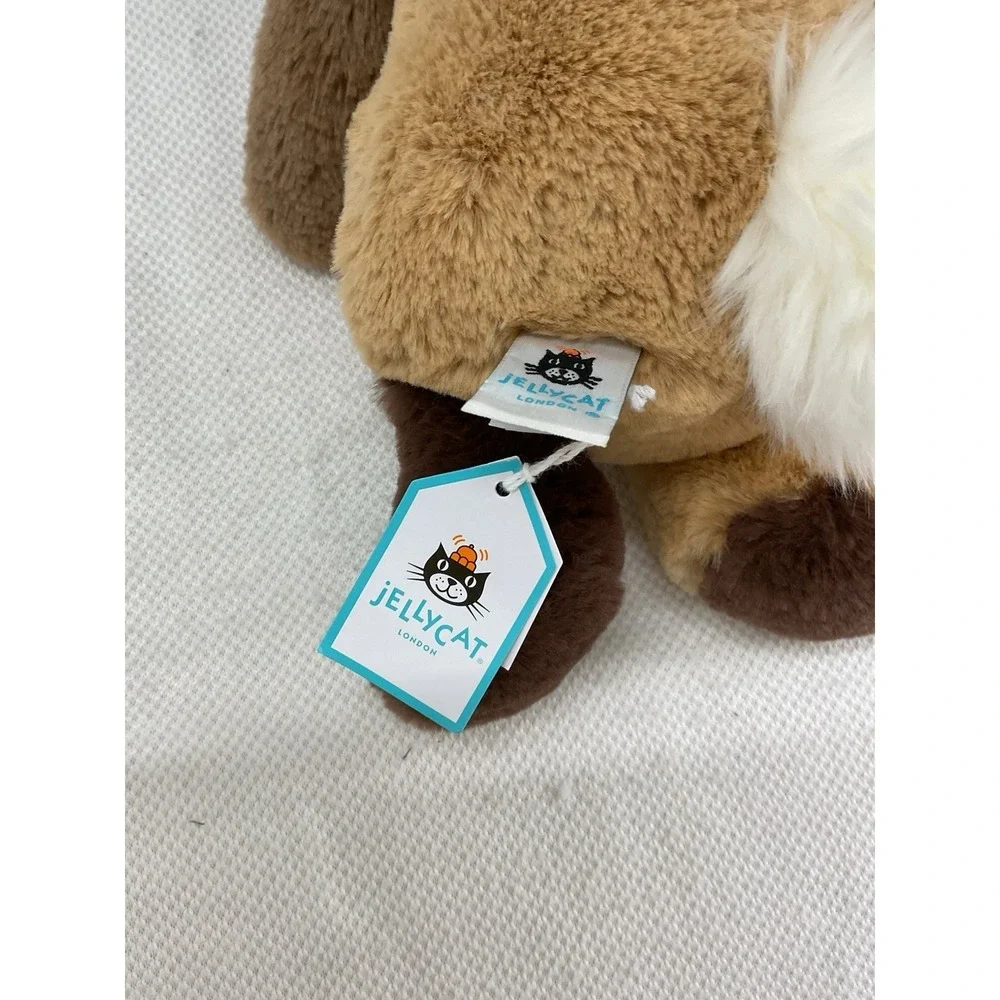 NEW Jellycat Bashful Patchwork Brown Bunny MEDIUM AUTHENTIC‎ Easter